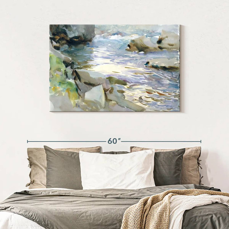 Alvord Stream and Rocks, 1901-1908, H 30 po x l 45 po