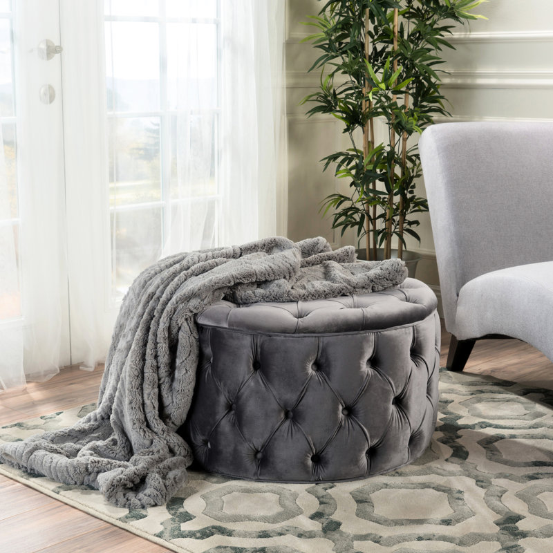 Velours gris confortable - polyvalent pour la zone de lecture et le vestibule