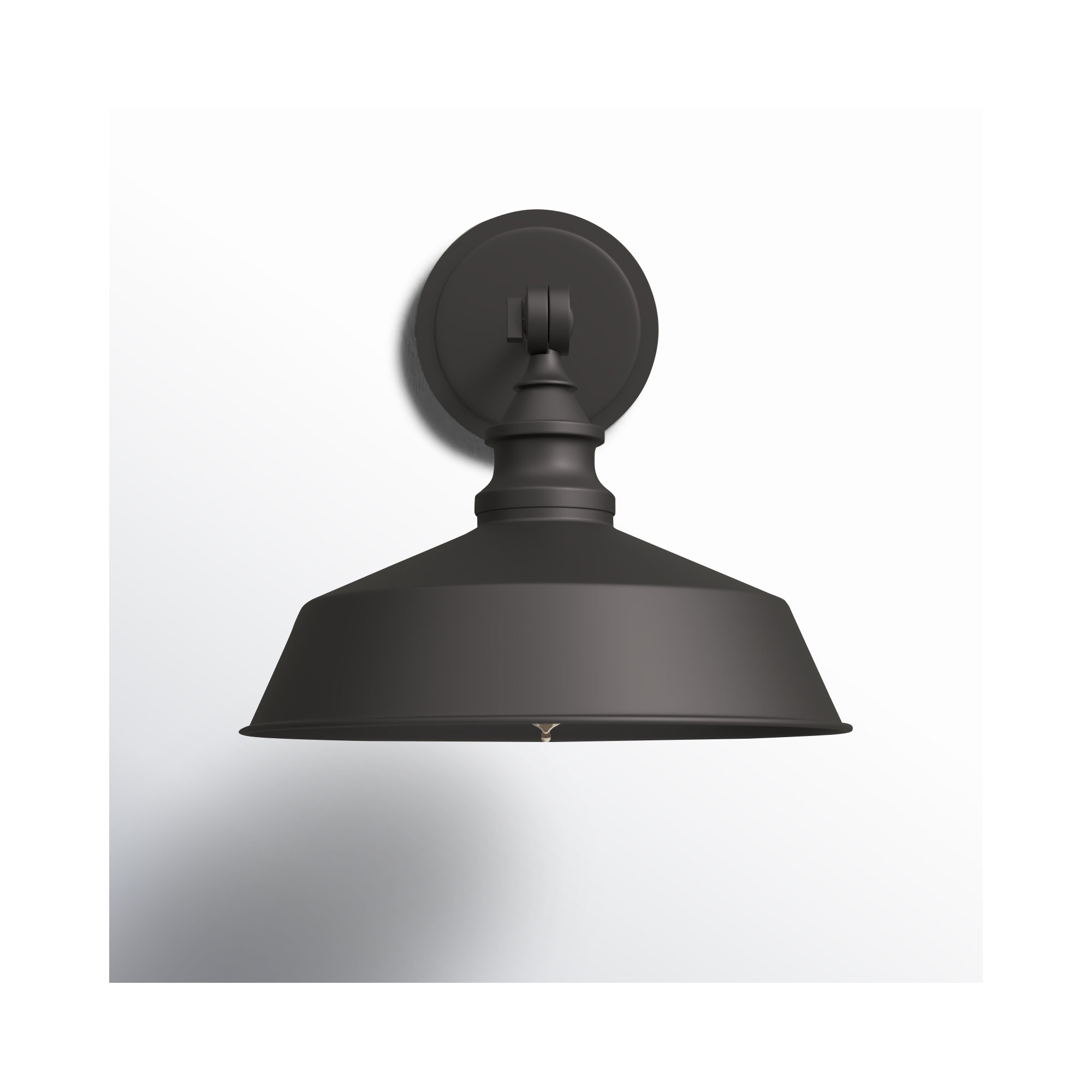 Jeb 10" W Steel Dimmable Armed Sconce , Oil Rubbed Bronze