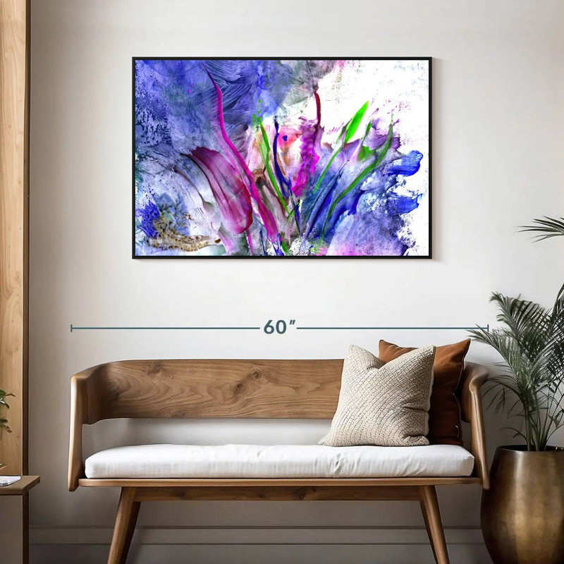 Avery Abstract Flower, 29" H x 43" W