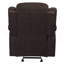 Fauteuil inclinable brun avec accoudoirs coussinés