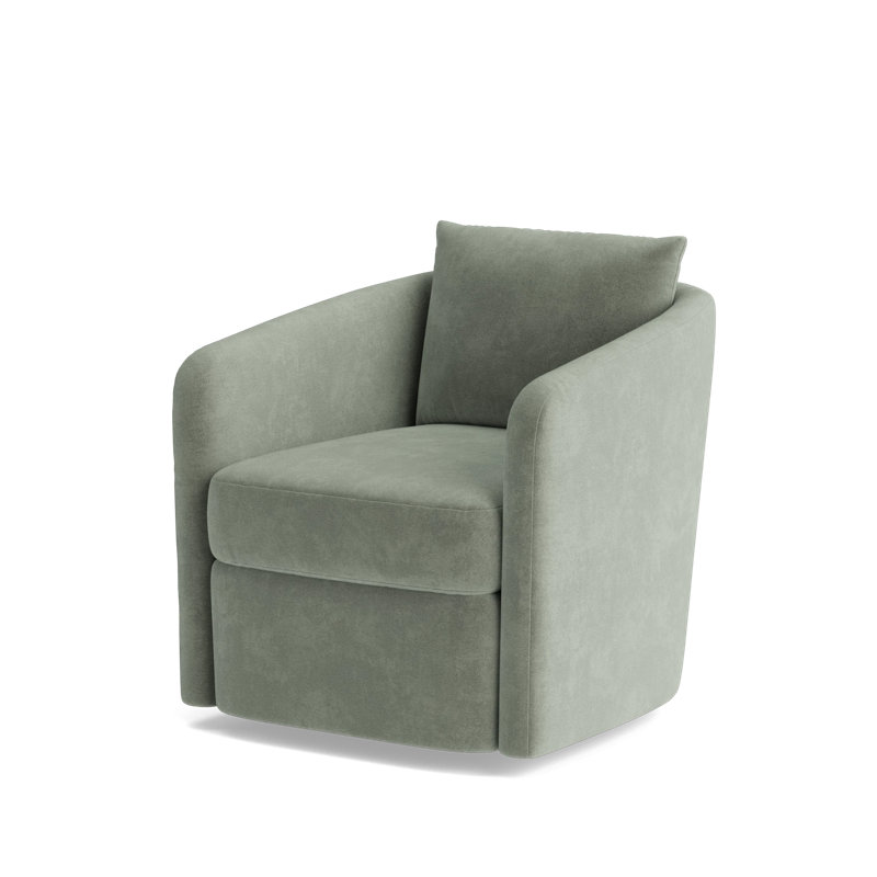Astrid Swivel Chair, Velvet - Sage