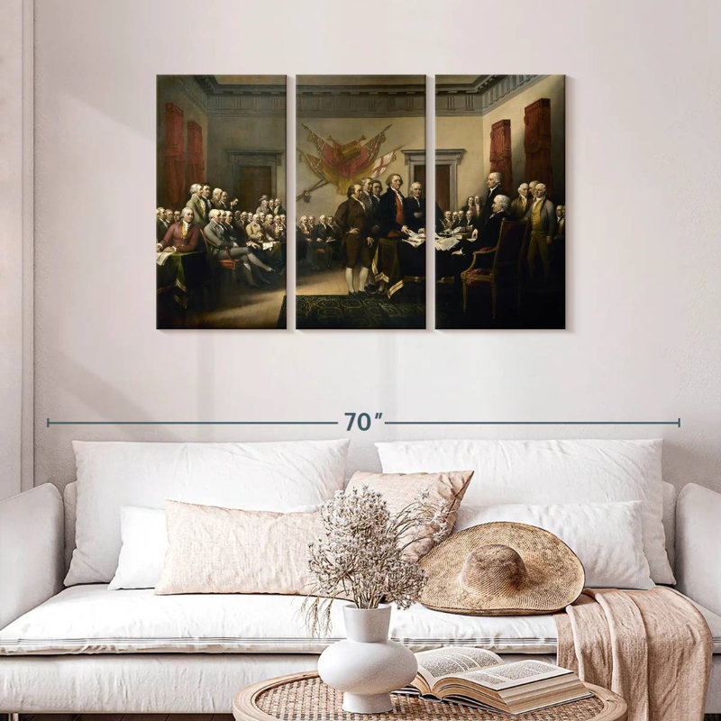 Lelar Declaration Of Independence, 28" H x 45" W