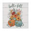 «Fall Fun II - Gray and Blue Pumpkin» par Janelle Penner, impression sur toile tendue-33415752