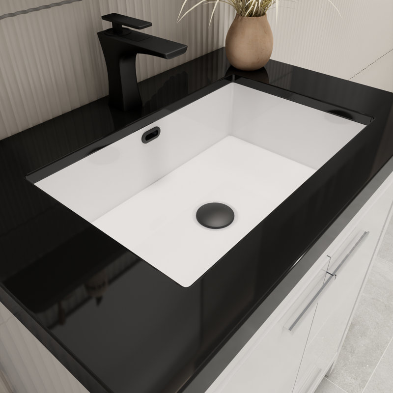 Ensemble de meuble-lavabo simple 30 po Enochville, Blanc très luisant