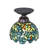 8" Wide Nightfall Wisteria Flushmount