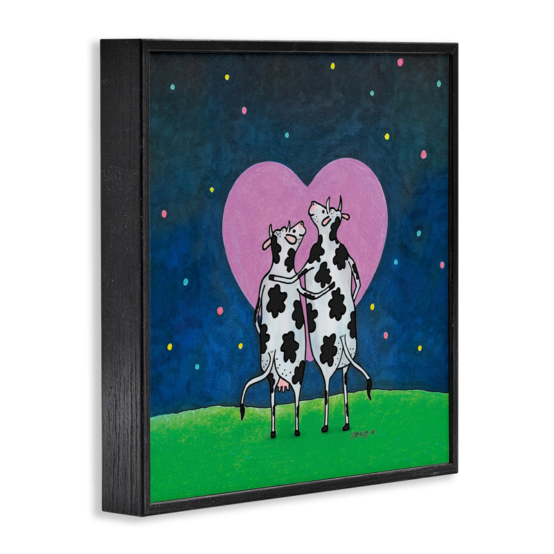 «Giclée encadrée de pis» par Roger Straub, Giclée encadrée noir minuit, H 24 po x l 24 po