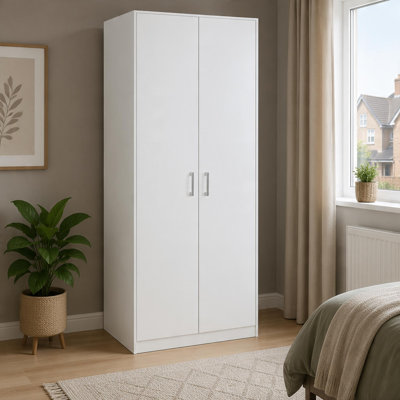 2 Door Manufactured Wood Wardrobe