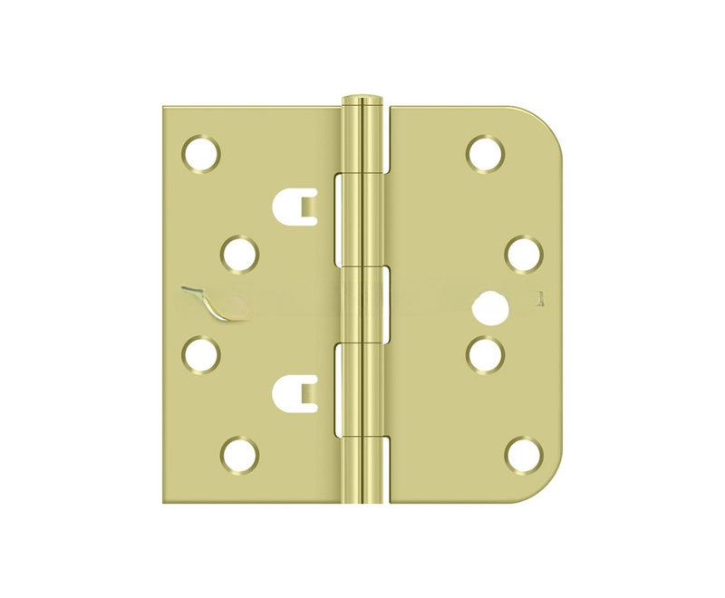 Steel Butt Bearing Hinge, Bright Brass
