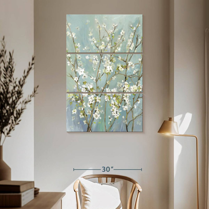 Fleurs d'amande Harnek, H 65 po x l 42 po