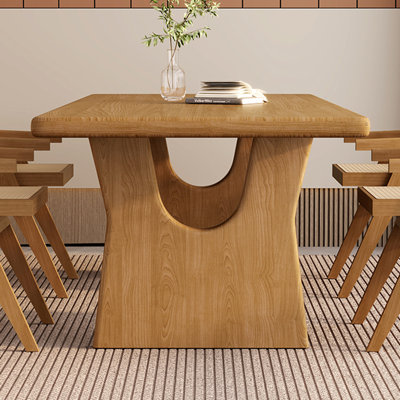 Nordic simple solid wood dining table set