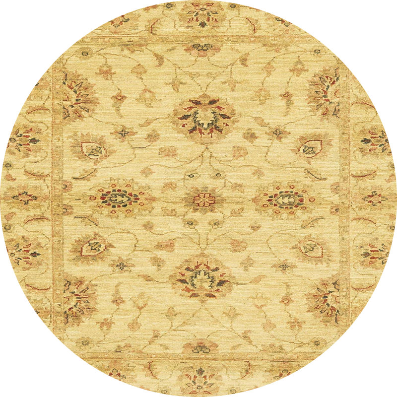 Tapis abstrait moderne 3845, Rond 3 pi