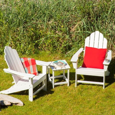 POLYWOOD Long Island Adirondack 3-Piece Set