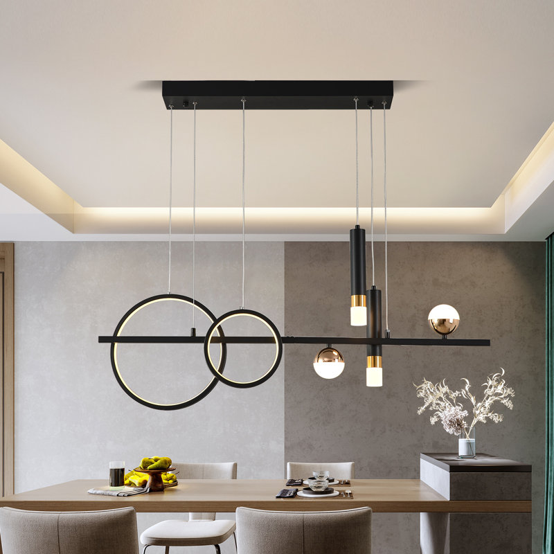 Lorisa 6 - Light Kitchen Island Linear LED Pendant