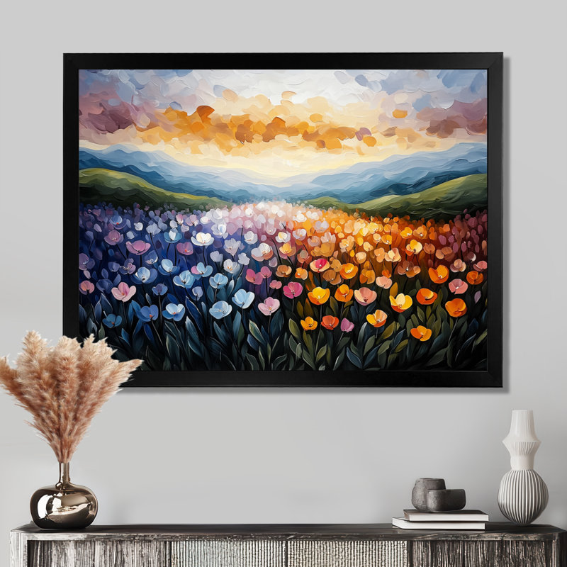 Griffen - Landscapes Large Wall Art, Cadre simple, Noir, noir, noir, noir, H 24 po x l 32 po
