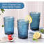 Ensemble de 6 verres à fleurs, verres décoratifs de 385 ml (13 oz)-2060922093
