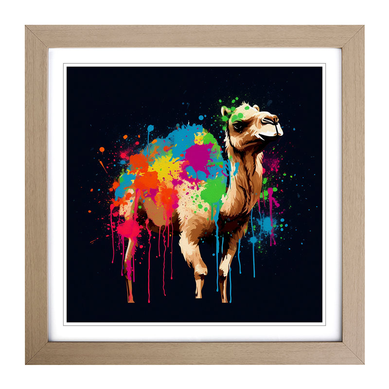 Single Picture Frame Print on Wood, Oak