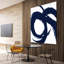 " Navy Circular Strokes II "-59885001
