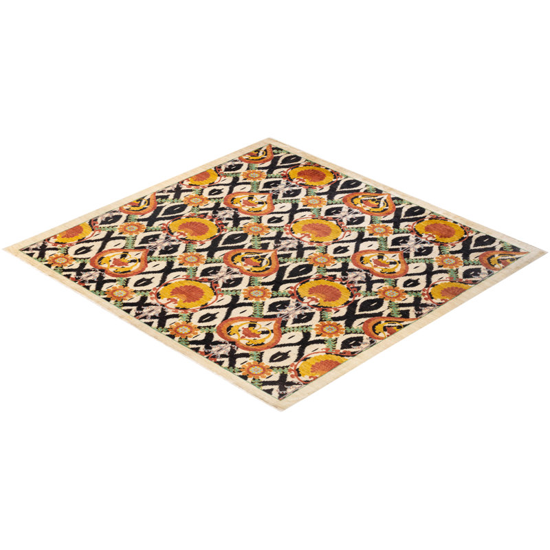 Suzani One-of-a-Kind 9'10" X 10'3" Area Rug