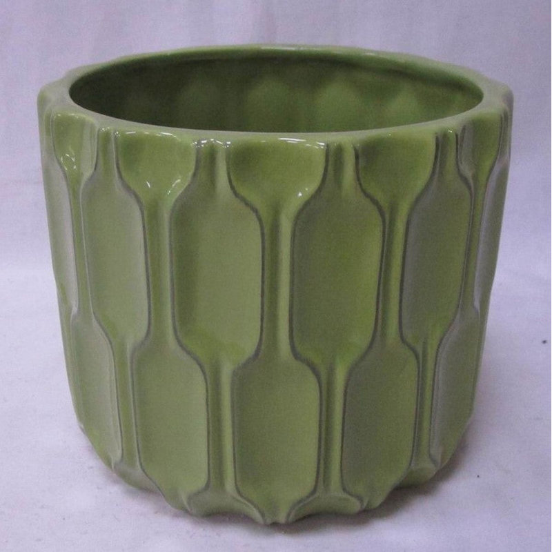 Cache-pot Yannel, H 4,2 po x l 4,7 po x P 4,7 po, Vert