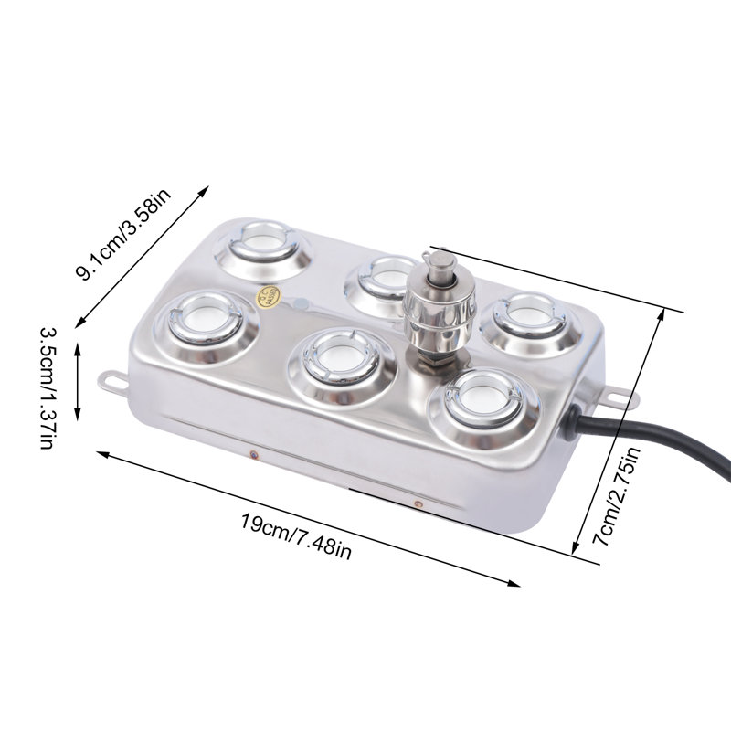 Benzley 6 Head Ultrasonic Mist Maker Fogger Fountain Fog Machine Atomizer Air Humidifier