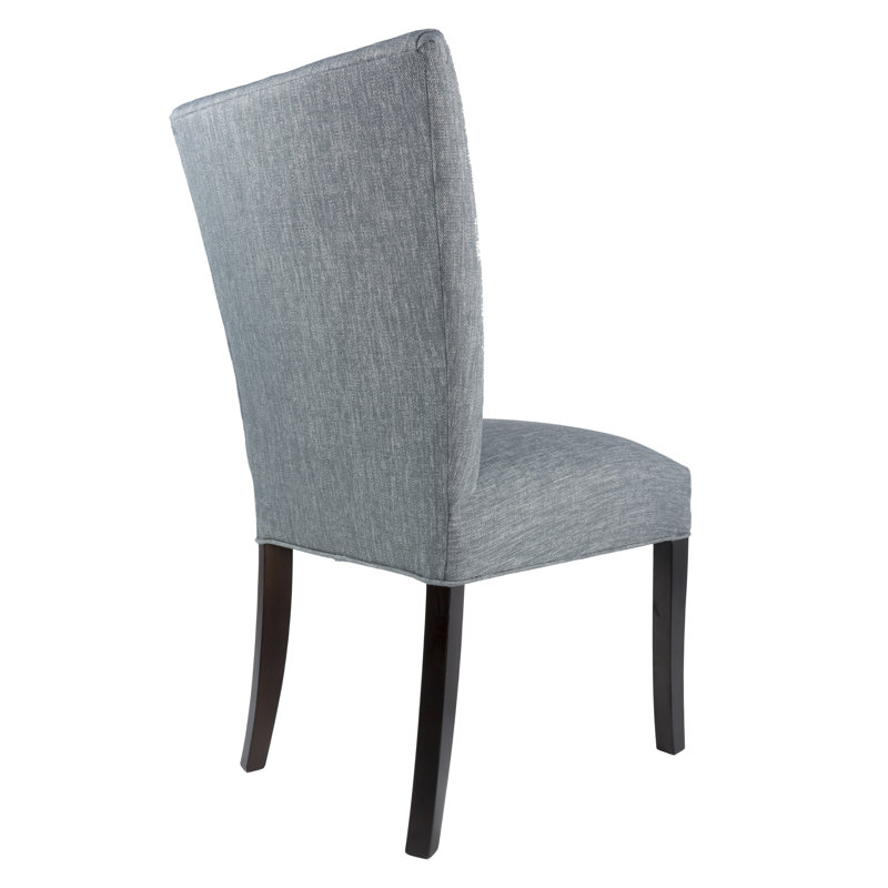 17'' H Linen Upholstered Parsons Chair, Ash