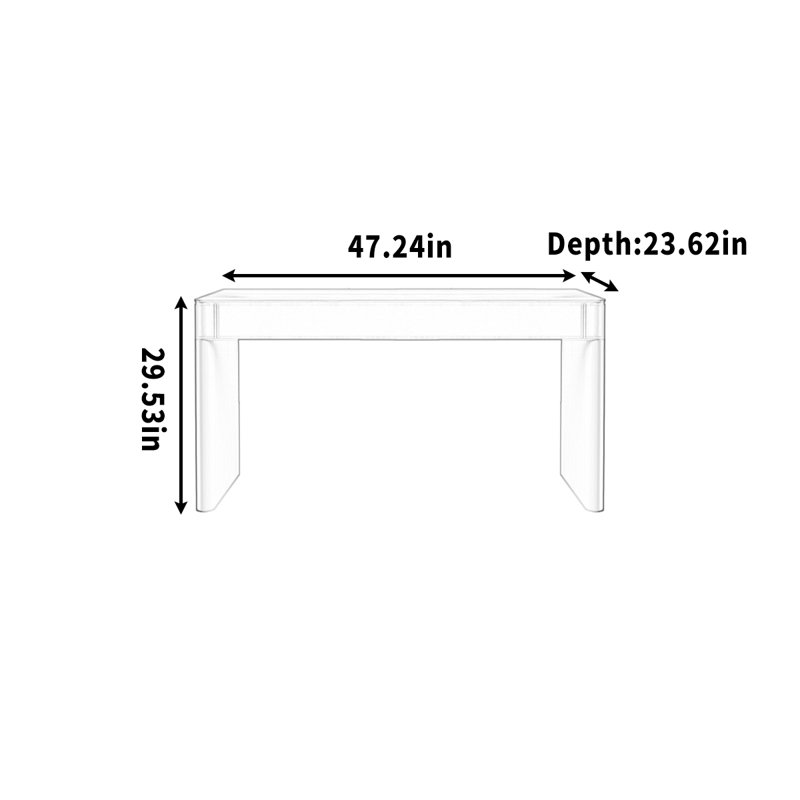 Quentez, H 29,53 po x l 47,24 po x P 23,62 po