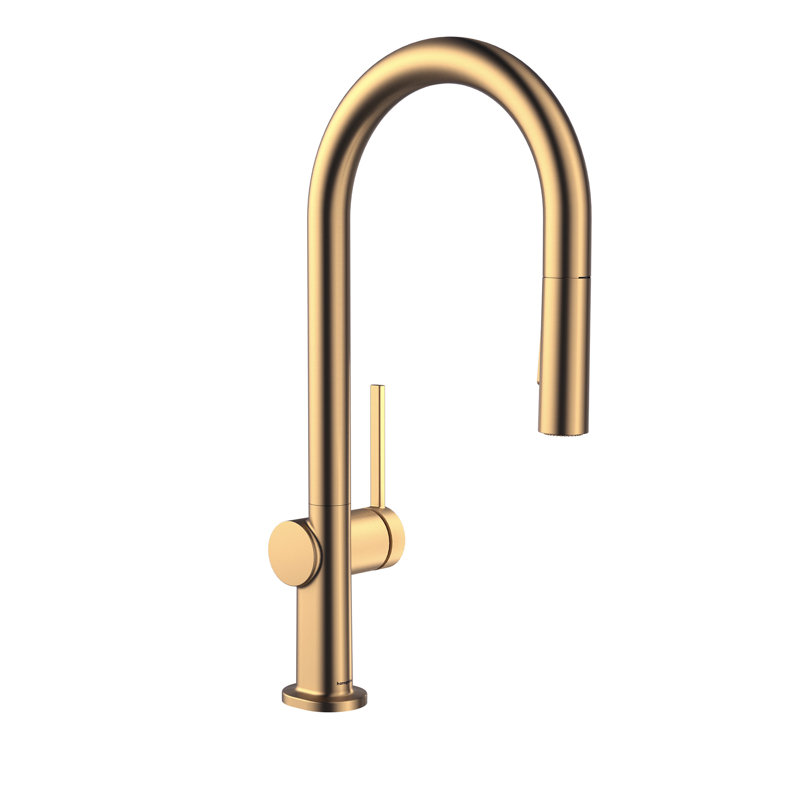 Robinet de cuisine hansgrohe Talis N prép, 2 jets rétractables de style O, bronze brossé 1,75 gal / min, Bronze