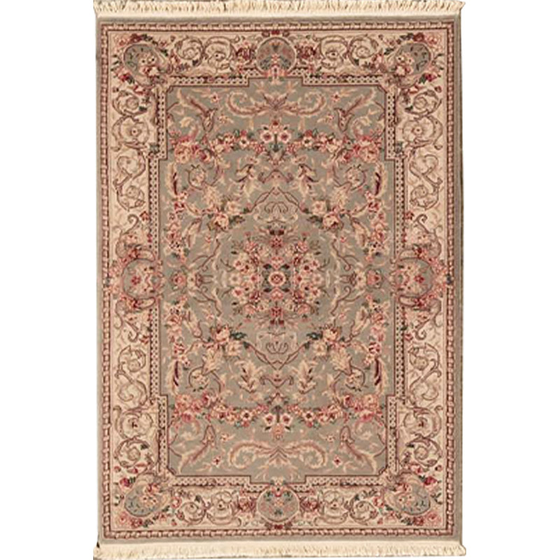 Tapis crème de haute qualité noué à la main