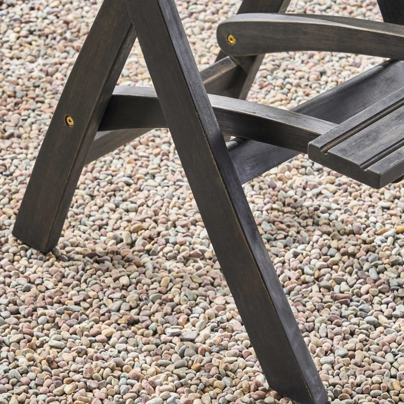 Table en bois pour l'extérieur - gris foncé, moderne dans un style minimaliste gris