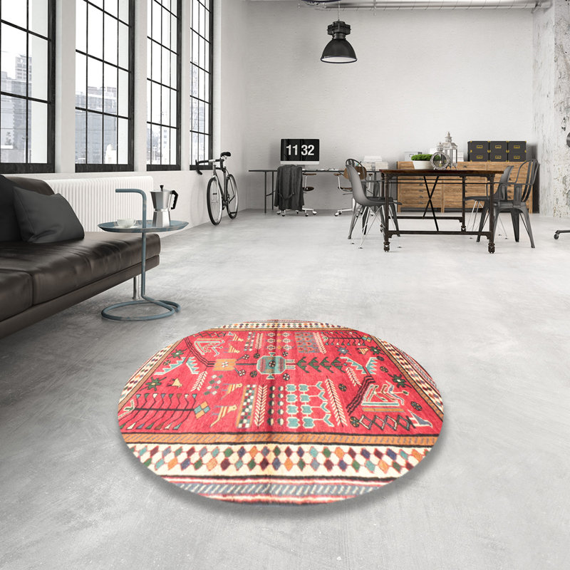 Hodgeman Performance Southwestern Indoor Rug, Round 4'