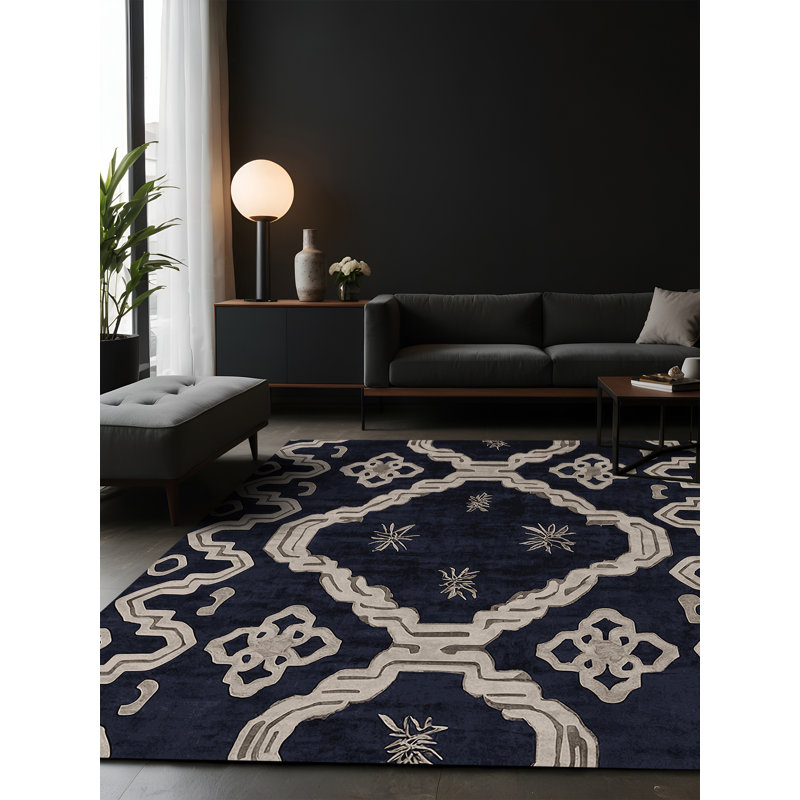 Silky Soft Plush Gray Area Rug, Square 8'