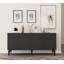 Console Catena Modern Anthracite, panneau de particules 100% mélaminé, épaisseur: 0,7 pouce | Comprend de nombreuses tablettes, une conception murale, parfaite pour un décor et une organisation élégants-108057663