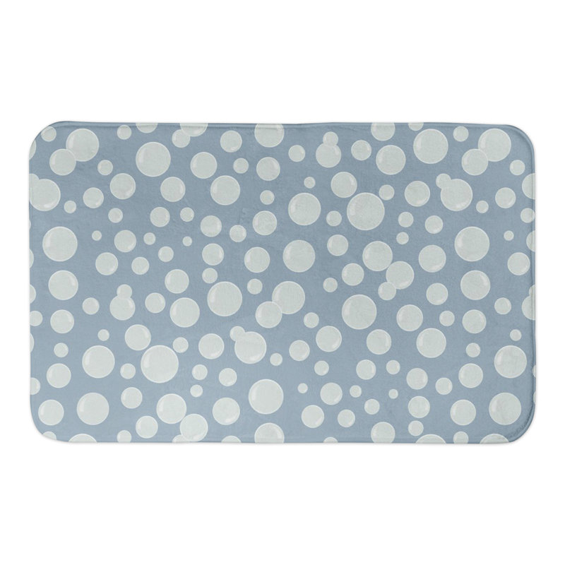 Microfiber Non-Slip Bath Mat, Blue