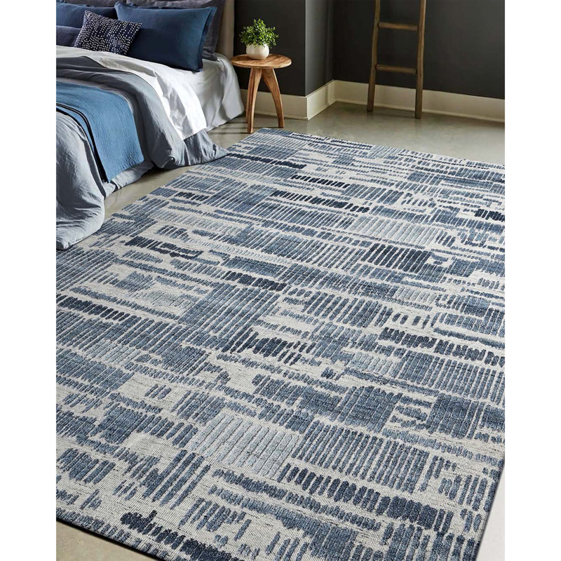 Tapis rectangulaire noué à la main, Rectangulaire 8 pi x 10 pi