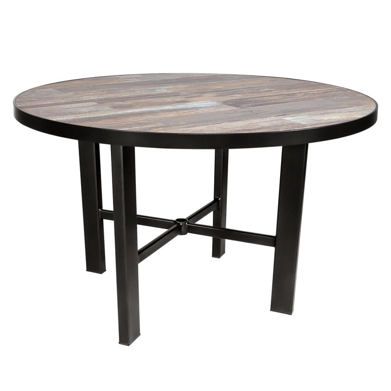 Tables Outdoor Round Bar Table, Urban Shift, Graphite, 29.5" H x 54" W x 54" D