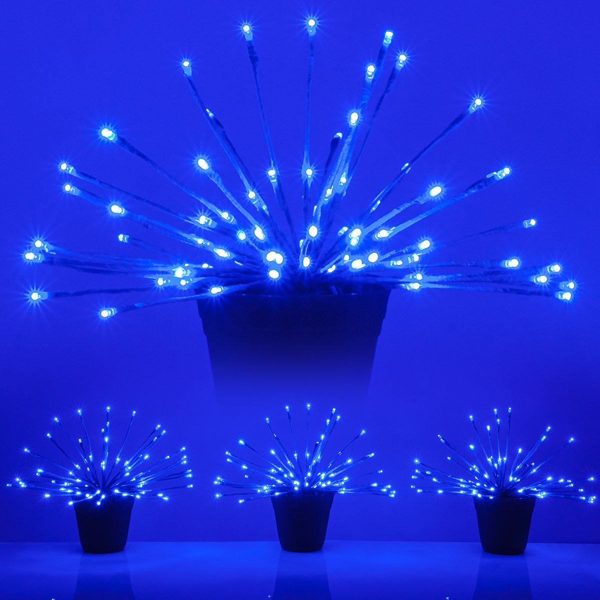 15" LED Starburst Lighted Branch, Blue