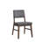 Seda Gray Corduroy & Walnut Finish Side Chair (Set Of 2)-936046567