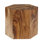Honey Comb Solid Wood Block End Table