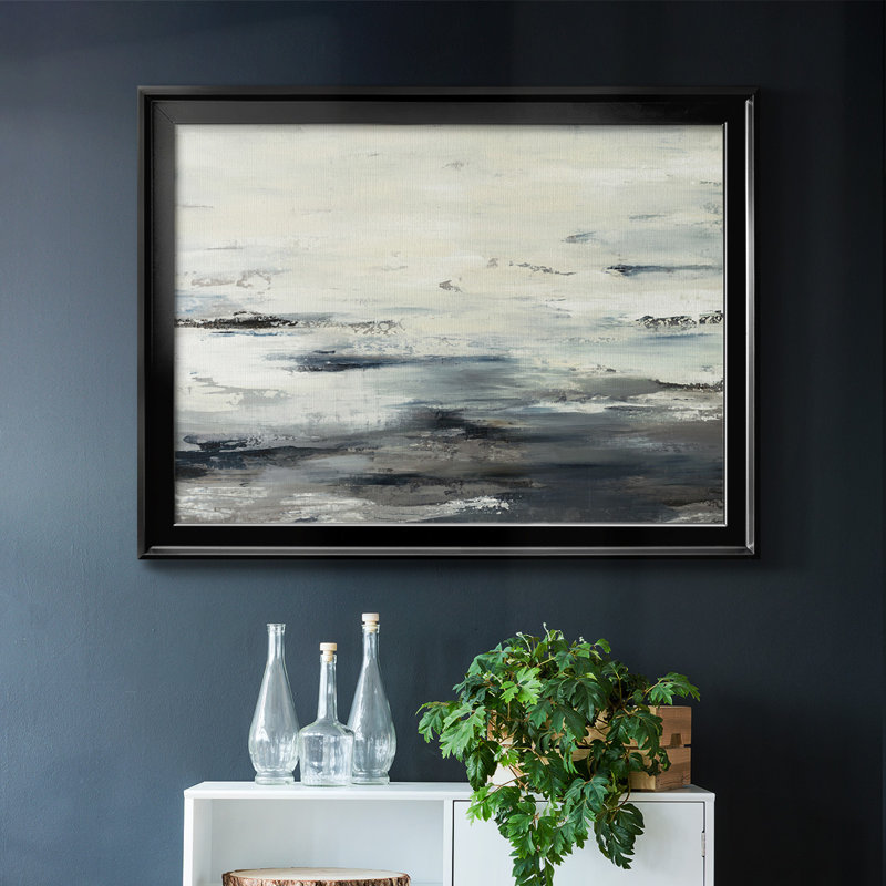 «On the Stormy Seas», toile tendue avec châssis, H 18 po x l 26 po x P 1,5 po, Noir