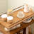 Accent Side Table with Bamboo Base-98284319