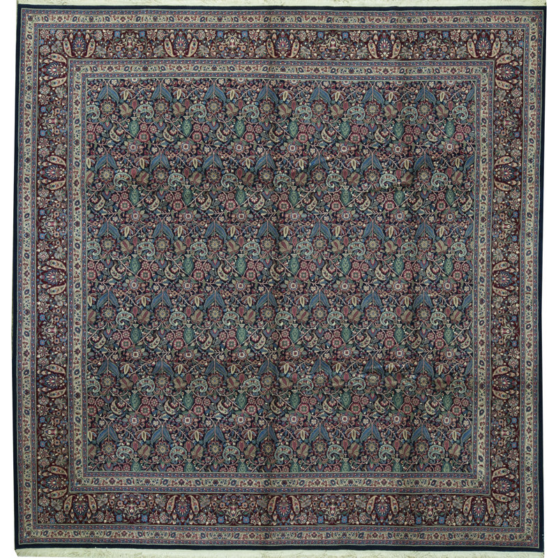 Jahan Wool Floral Area Rug in Pink