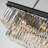 Duvernay 8 - Kitchen Island Rectangle Chandelier with Crystal Accents
