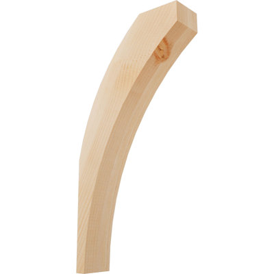 3 1/2"W x 12"D x 24"H Thorton Smooth Knee Brace, Douglas Fir
