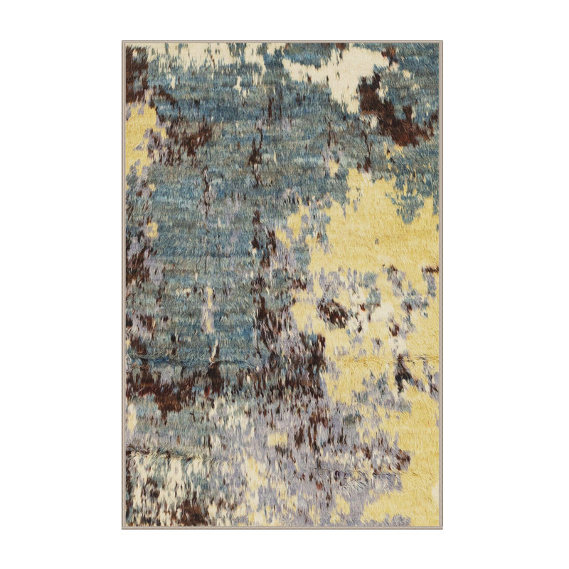 Tapis abstrait moderne et abstrait 2557, Tapis de couloir 2 pi x 5 pi