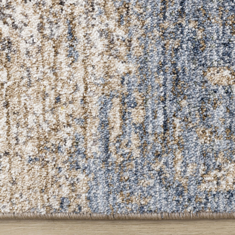 Tapis d'intérieur gris à poils courts Bronny, Rectangle 7 pi 10 po x 10 pi 2 po
