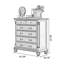 Armoire d'appoint en bois manufacturé noyer foncé