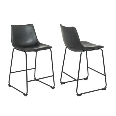 Kodina Nia Leather Counter & Bar Stools