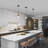 Mateo 1 - Light Black/Antique Brass Pendant