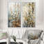 2 pièces sur toile - Symphonie sycomore arbre gris blanc-1219191982-1219191983